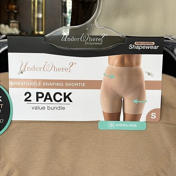 Brand New Under Where? 2-Pack Firm Control Shapewear Cooling Shaping Shortie - Picture 3 of 10